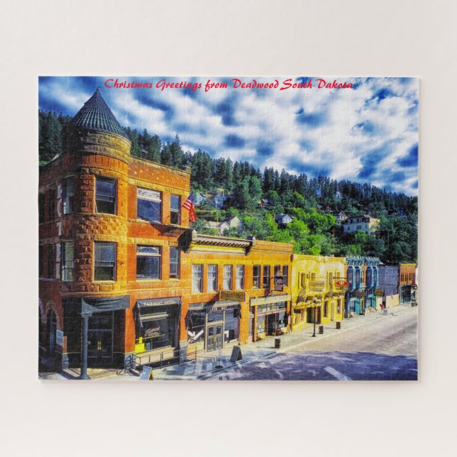 Deadwood South Dakota. Weihnachtsgrüße (Horizontal)