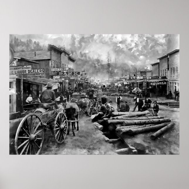 DEADWOOD SÜDDAKOTA um 1876 Poster (Vorne)