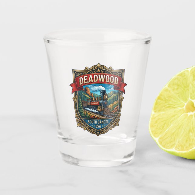 Deadwood USA Schnapsglas (Vorderseite)