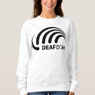 Deaf Dome Sweshirt mit schwarzem Logo Sweatshirt