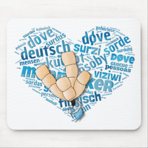 Deaf-Hand Mousepad