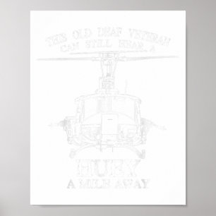 Deaf hört Huey eine Meile weg vom lustigen Veteran Poster