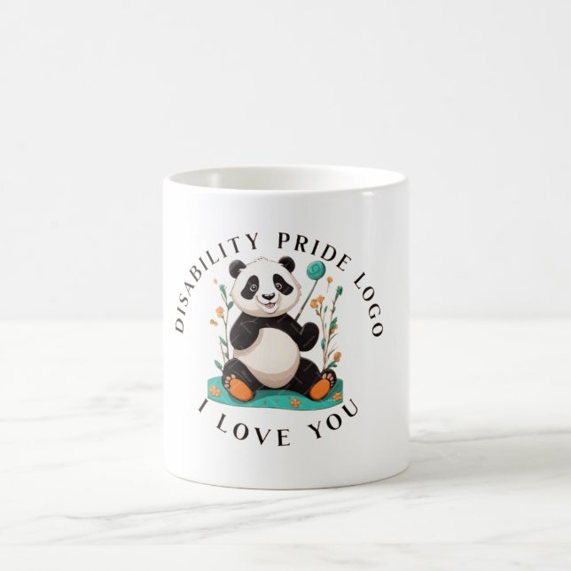 "Deaf & Mit Behinderung Stolz T - Shirt | Sign Lan Kaffeetasse (Mittel)