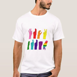 Deaf People Anti-Trump-Demokratie LGBT Trans T-Shirt