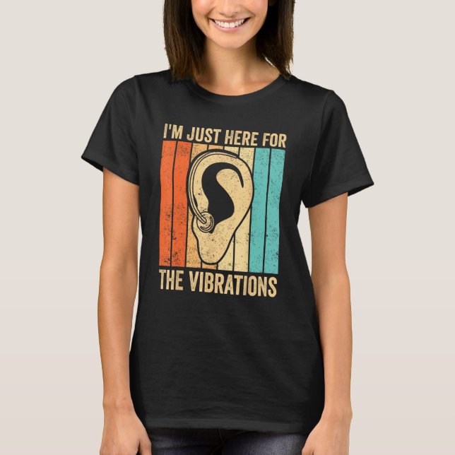 Deaf Pride ASL Zeichensprache Ich bin nur hier für T-Shirt (Vorderseite)