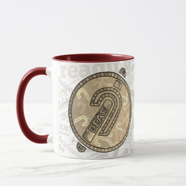 Deaf Symbol English Tasse (Links)