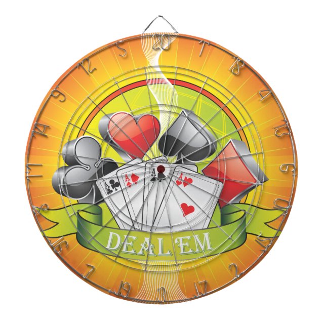 Deal 'Em 1 Dart-Board Dartscheibe (vorne)