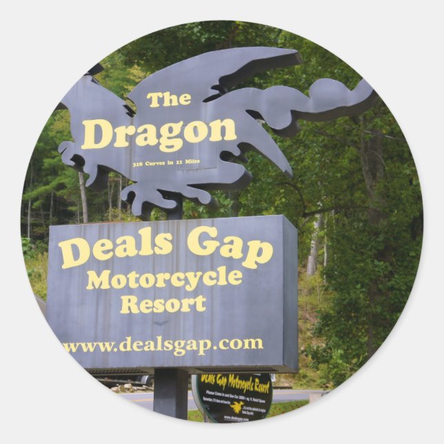 Deal Gap Runder Aufkleber (Vorderseite)