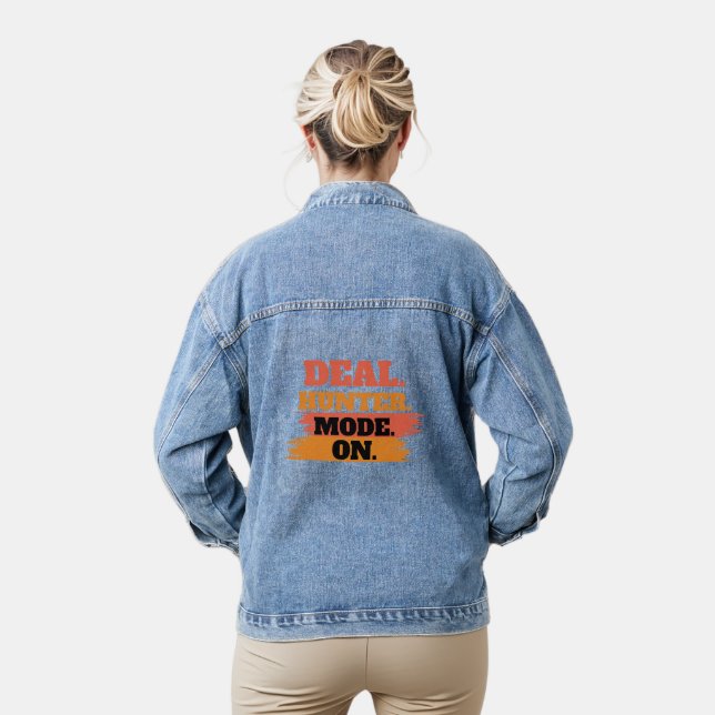 Deal Hunter Mode On – Funny Shopping Lover  Jeansjacke (Modell)