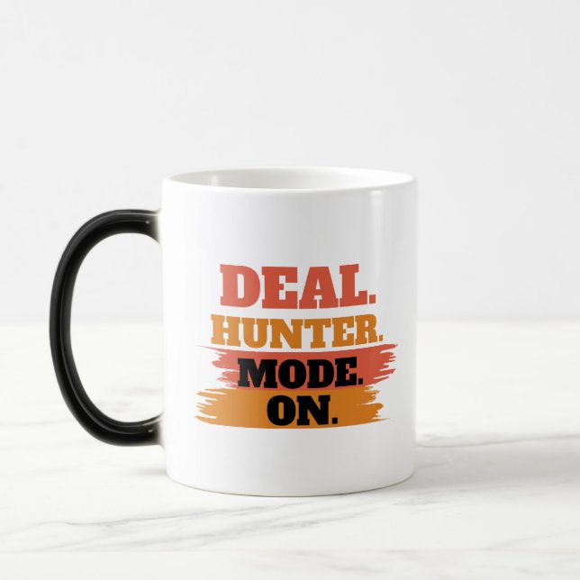 Deal Hunter Mode On – Funny Shopping Lover  Verwandlungstasse (Links)