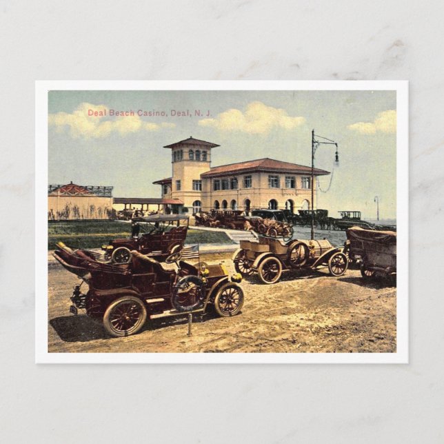 Deal NJ, Casino 1910s Postkarte (Vorderseite)
