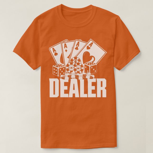 Dealer Poker Dealer Funny Poker  T-Shirt (Design vorne)