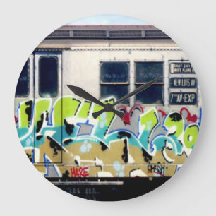 Dealt-Kel-Henry Graffiti Clock Große Wanduhr