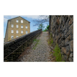 Dean Clough Cobblestone Climb - Brandts Geist Poster