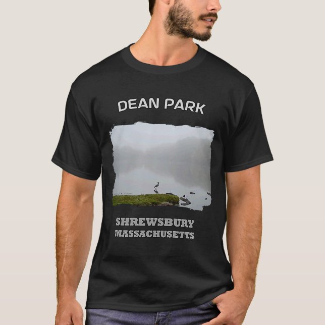 DEAN PARK SHREWSBURY MASSACHUSETTS Great Blue Held T-Shirt (Vorderseite)