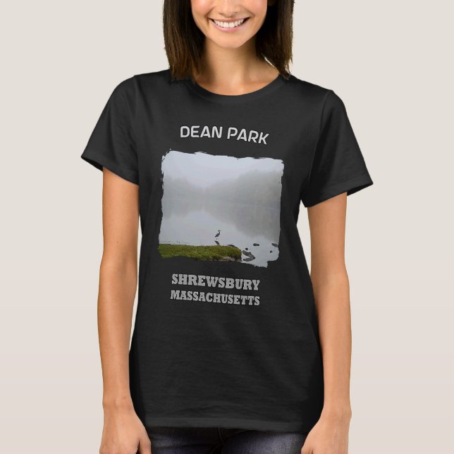 DEAN PARK SHREWSBURY MASSACHUSETTS Great Blue Held T-Shirt (Vorderseite)