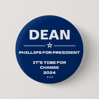 Dean Phillips für Präsident Slogan 2024 Button