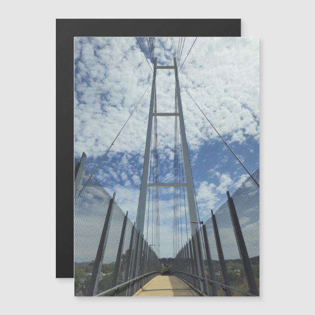 Dean Street Pedestrian Bridge Pathway to the Sky  Magnetkarte (Vorne/Hinten)