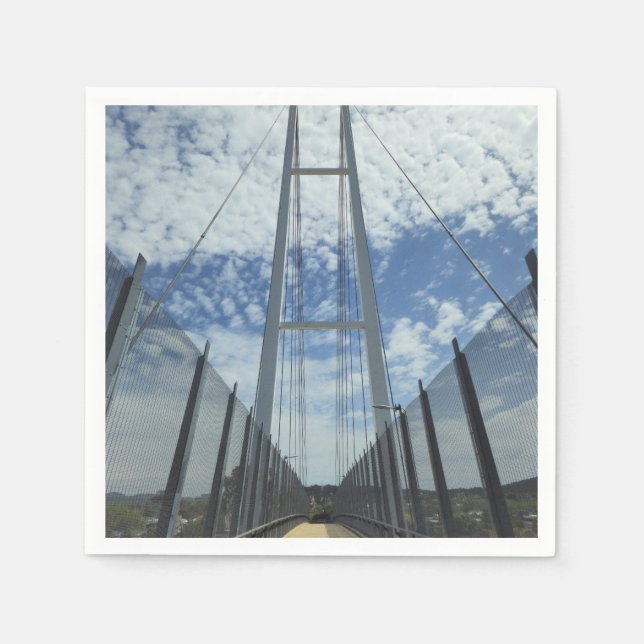 Dean Street Pedestrian Bridge Pathway to the Sky Serviette (Vorderseite)