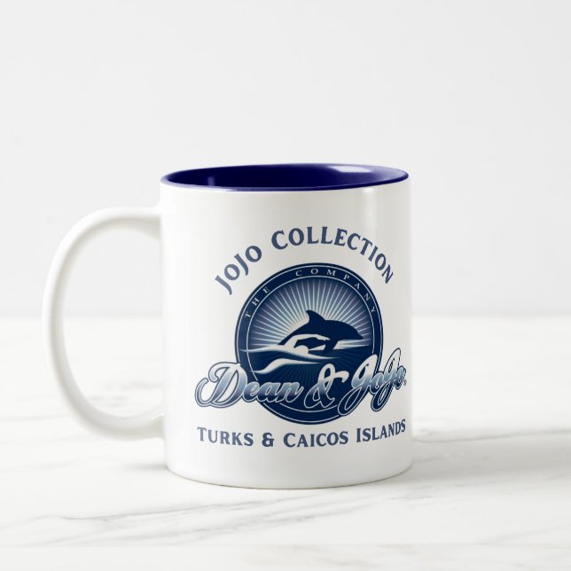 Dean und JoJo Logo-Tasse Zweifarbige Tasse (Links)