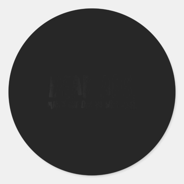 Dear Abs, Maybe One Day We Will Meet - Funny Gym Q Runder Aufkleber (Vorderseite)