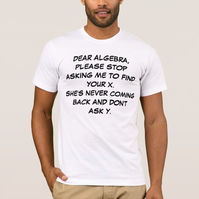 DEAR ALGEBRA T-Shirt (Vorderseite)