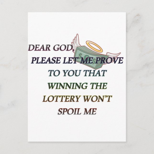 DEAR GOTT POSTKARTE (Vorderseite)