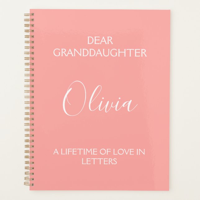Dear Granddaughter: A Lifetime of Love in Letters Planer (Vorderseite)