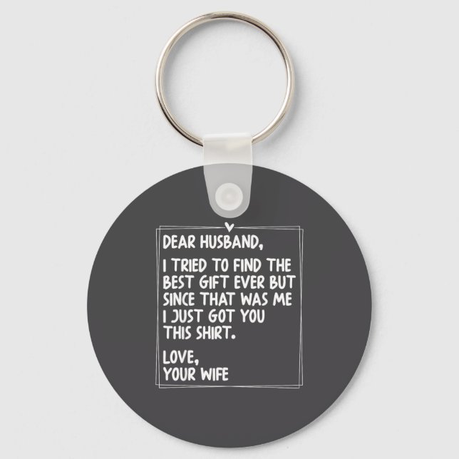 Dear Husband Matching Couples Style For Him And He Schlüsselanhänger (Vorderseite)