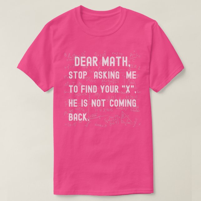 Dear Math  T-Shirt (Design vorne)