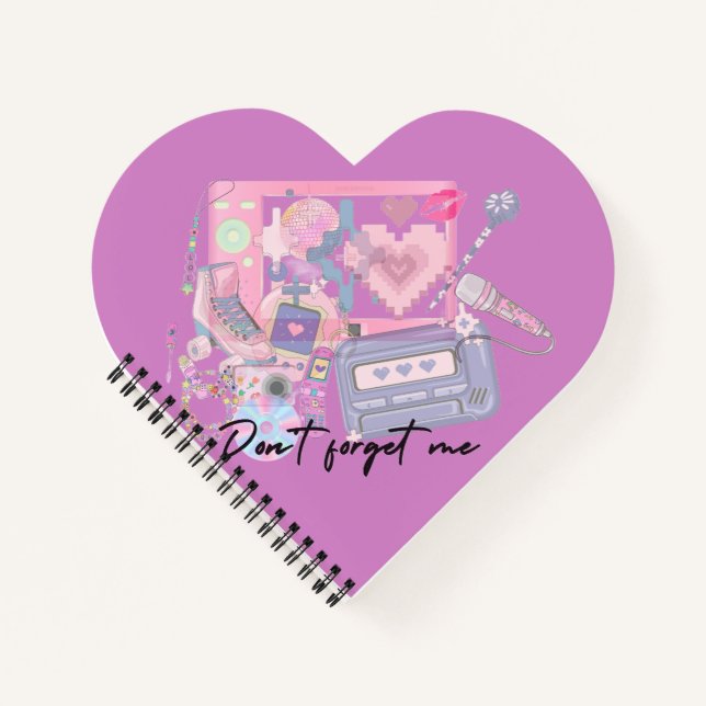 Dear Memories – Pink Y2K Nostalgic Notebook Notizbuch (Vorderseite)