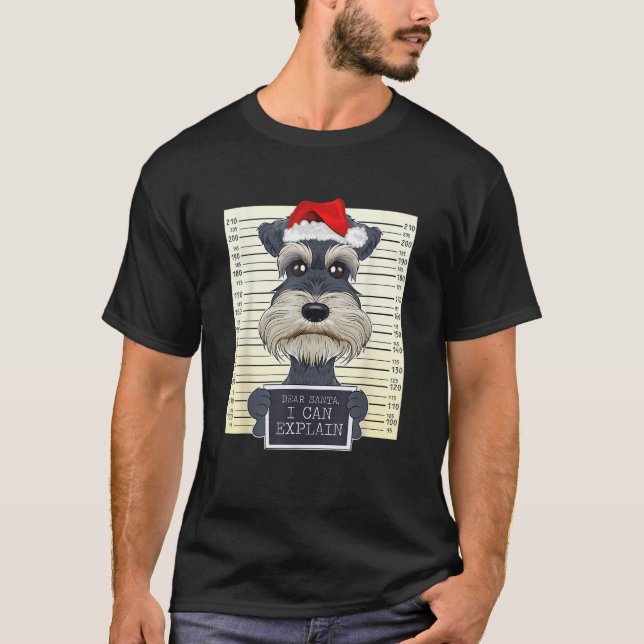 Dear Santa I Can Explain Funny Christmas Miniature T-Shirt (Vorderseite)