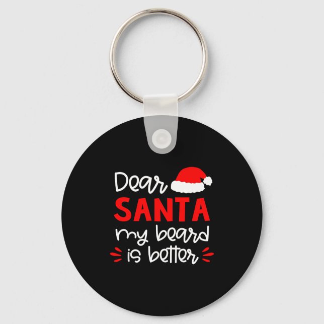 Dear Santa Shirt Funny Matching Family Christmas P Schlüsselanhänger (Vorderseite)