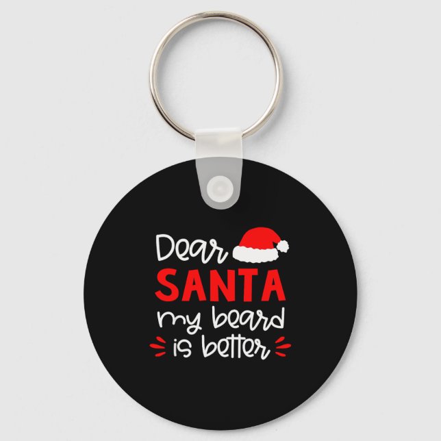 Dear Santa Shirt Funny Matching Family Christmas P Schlüsselanhänger (Vorderseite)