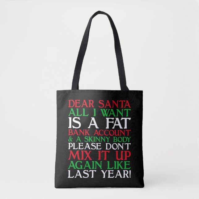 Dear Santa Tasche (Vorderseite)