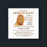 Dear Son-in-Law I Gave You My Gorgeous Daughter Leinwanddruck<br><div class="desc">To My Dear Son-In-Law I Gave You My Gorgeous Daughter</div>