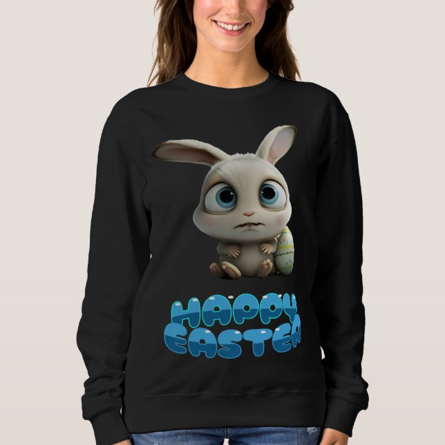 dear sweet happy Easter bunny Sweatshirt (Vorderseite)