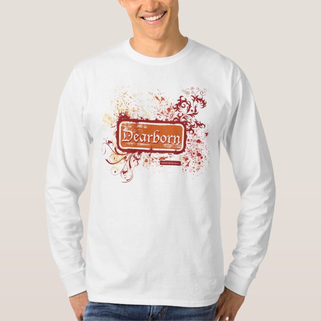 Dearborn beunruhigte der LS-T-Shirt der Männer T-Shirt (Vorderseite)