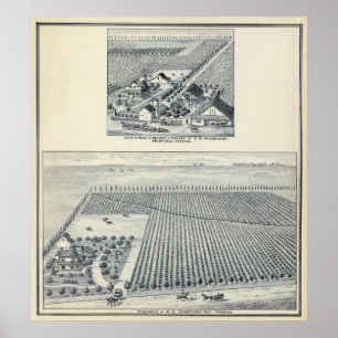 Deardorff and Centennial Vineyards, Kalifornien Poster