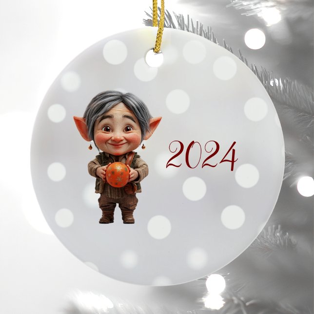 Dearie Christmas Elf Keramik Ornament (Von Creator hochgeladen)