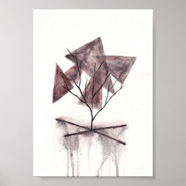Death Abstract Watercolor Art Poster