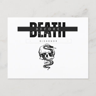 Death Before Dishonour card Postkarte