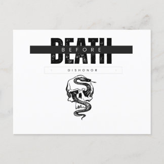 Death Before Dishonour card Postkarte