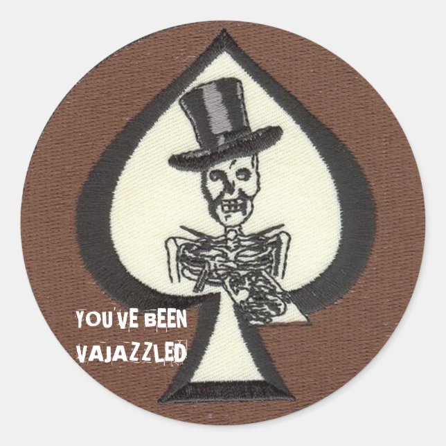 Death Dealer Vajazzle Runder Aufkleber (Vorderseite)