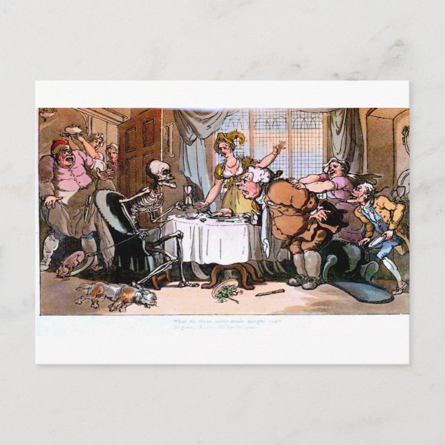 Death Do Ces Repas Savoureux Vous enchantent carte (Devant)