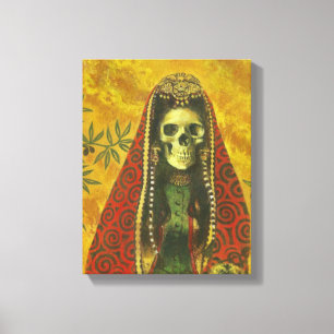 Death Hexe Skeleton Canvas Print Leinwanddruck