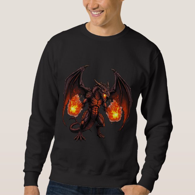 Death Metal Dragon Sweatshirt (Vorderseite)