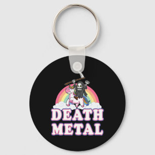 Death Metal Funny Rainbow Grim Sensenmann Unicorn Schlüsselanhänger