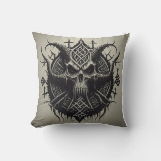 Death Metal Logo T-Shirts Kissen