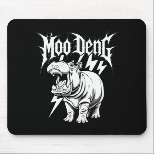 Death Metal Niedlich Baby Hippo Moo Deng Hippopota Mousepad